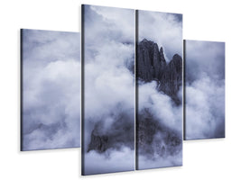 4-piece-canvas-print-drama-in-the-mountains