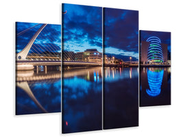 4-piece-canvas-print-dublin-samuel-beckett-bridge