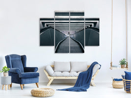 4-piece-canvas-print-escalator-downhill