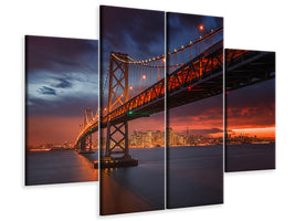 4-piece-canvas-print-fire-over-san-francisco