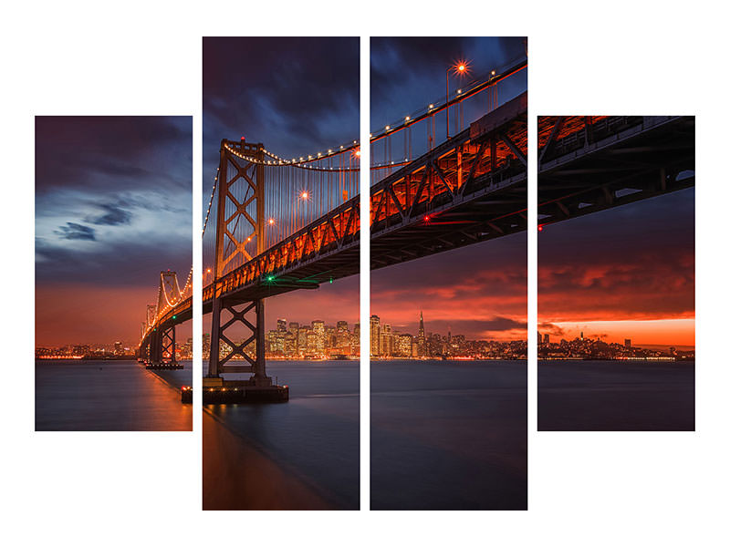 4-piece-canvas-print-fire-over-san-francisco