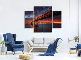 4-piece-canvas-print-fire-over-san-francisco