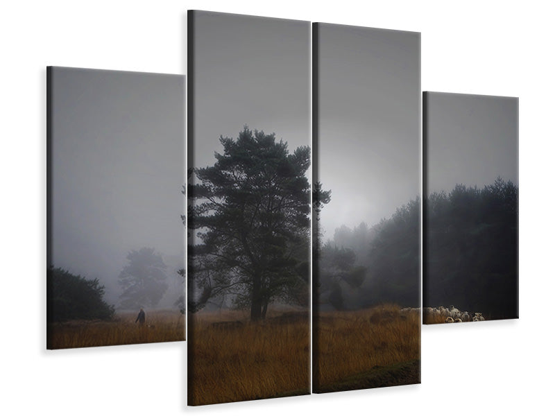 4-piece-canvas-print-foggy-memory-of-the-past