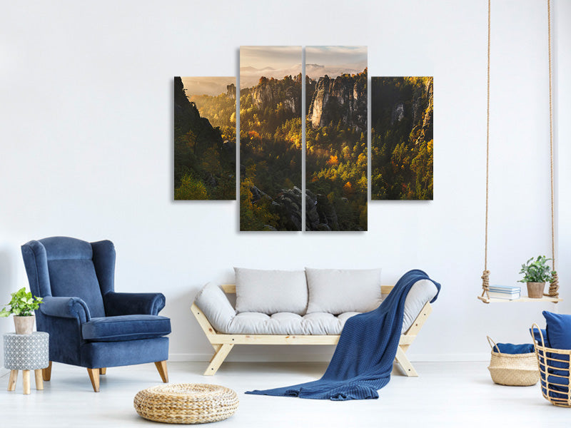4-piece-canvas-print-forest-whispers