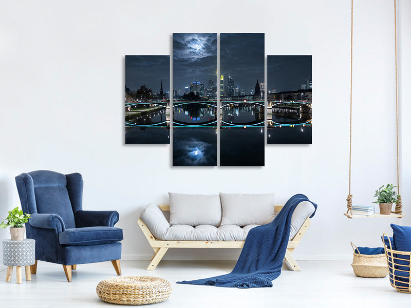 4-piece-canvas-print-frankfurt-at-full-moon