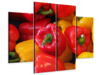 4-piece-canvas-print-fresh-sweet-pepper