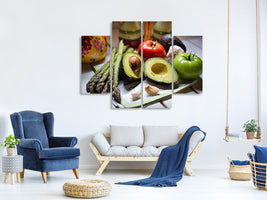 4-piece-canvas-print-fresh-vegetables-xl