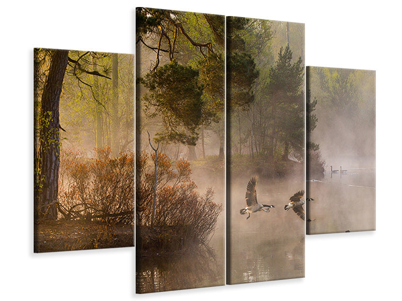 4-piece-canvas-print-goose-fight