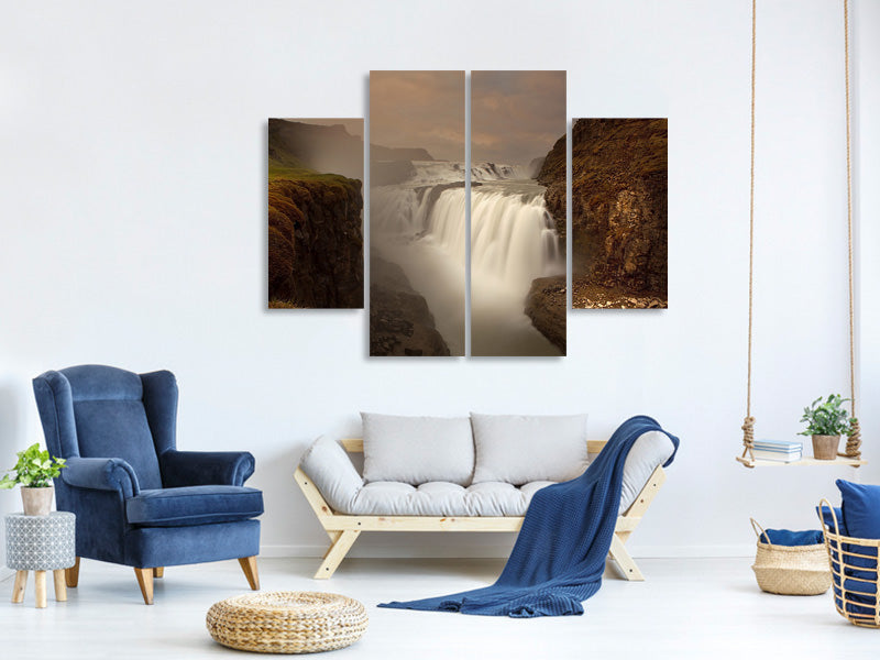 4-piece-canvas-print-gullfoss-iii