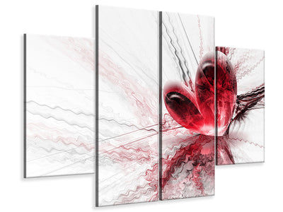 4-piece-canvas-print-heart-reflection