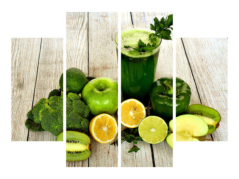 4-piece-canvas-print-ingredients-green-smoothie