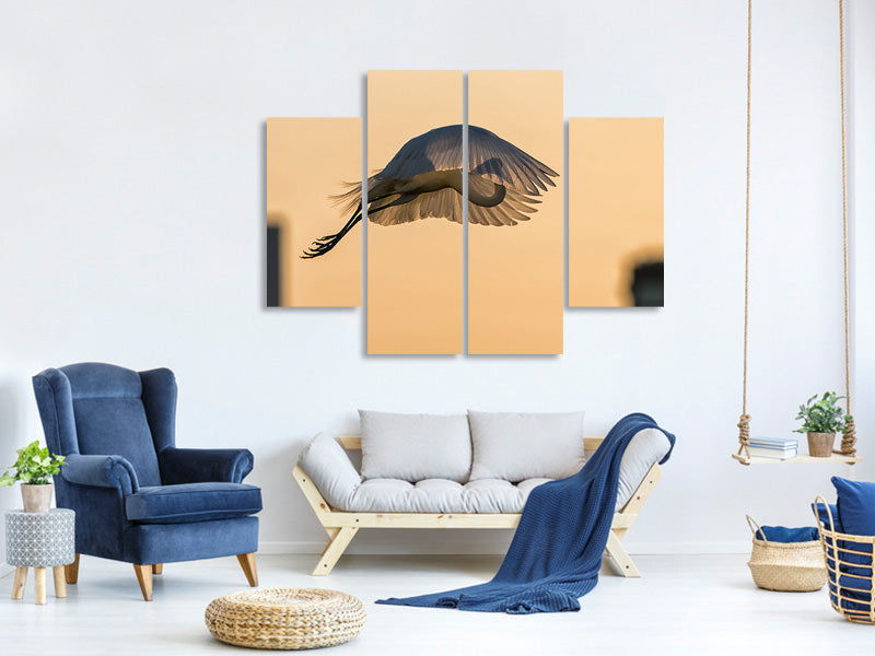 4-piece-canvas-print-jumping-with-a-golden-parachute