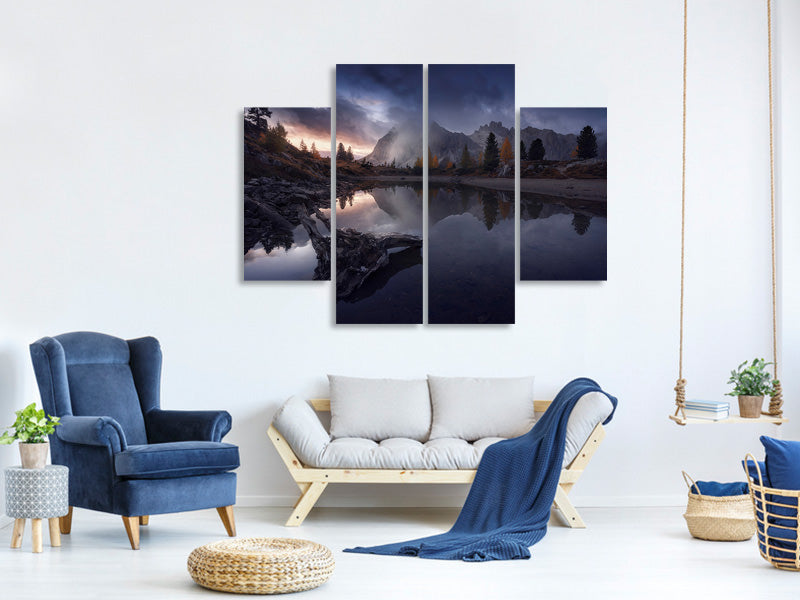 4-piece-canvas-print-lifting-the-veil