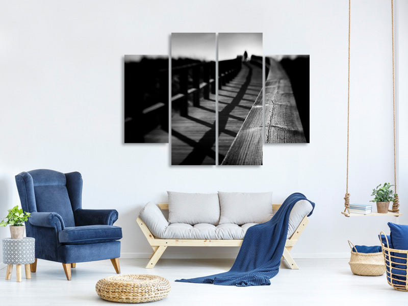 4-piece-canvas-print-lonely-rails