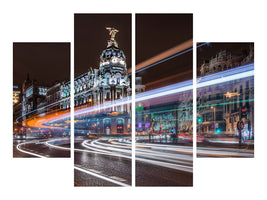 4-piece-canvas-print-madrid-traffic