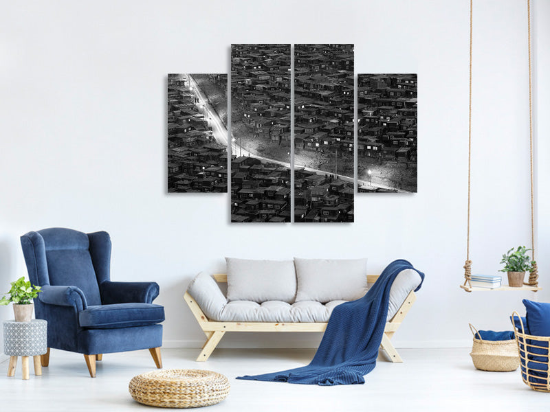 4-piece-canvas-print-night-walk