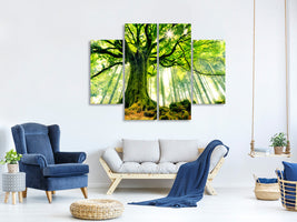 4-piece-canvas-print-ponthus-beech