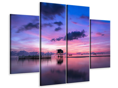 4-piece-canvas-print-quiet-sunrise