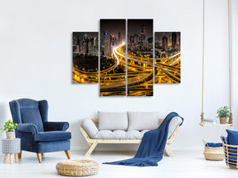 4-piece-canvas-print-shanghai-at-night