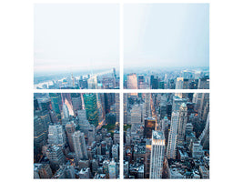 4-piece-canvas-print-skyline-manhattan-at-dusk