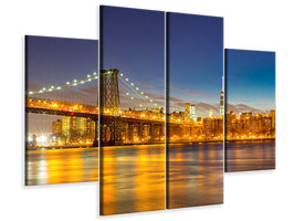 4-piece-canvas-print-skyline-ny-williamsburg-bridge