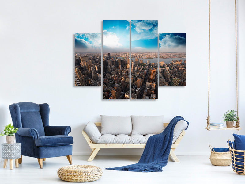 4-piece-canvas-print-skyline-over-the-rooftops-of-manhattan