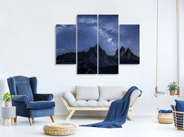 4-piece-canvas-print-stars-in-the-dolomites