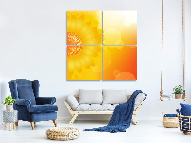 4-piece-canvas-print-sunflower-power-s