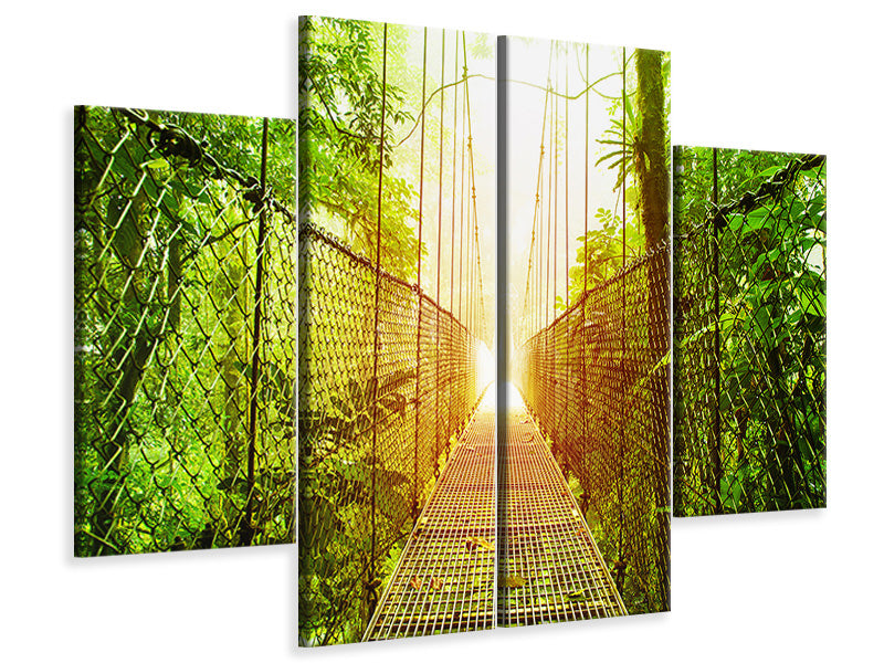 4-piece-canvas-print-suspension-bridge