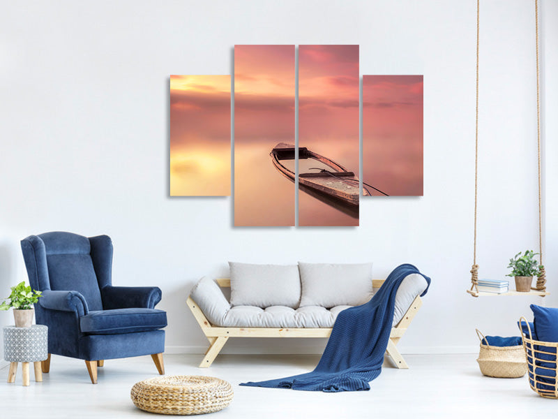 4-piece-canvas-print-the-boat