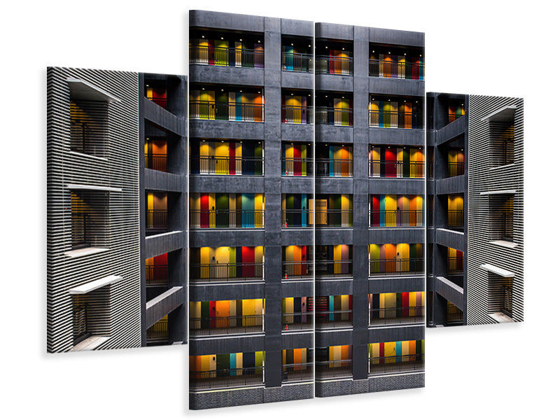 4-piece-canvas-print-the-colored-doors