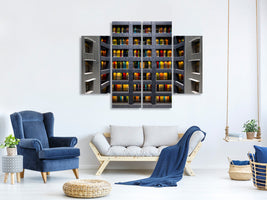 4-piece-canvas-print-the-colored-doors