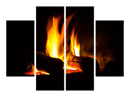 4-piece-canvas-print-the-fireplace