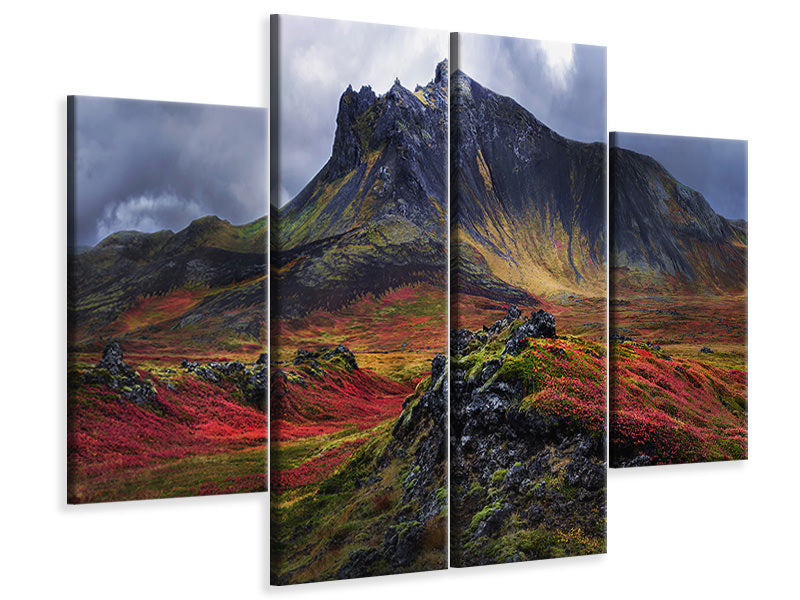 4-piece-canvas-print-the-lady-of-snaefellsnes