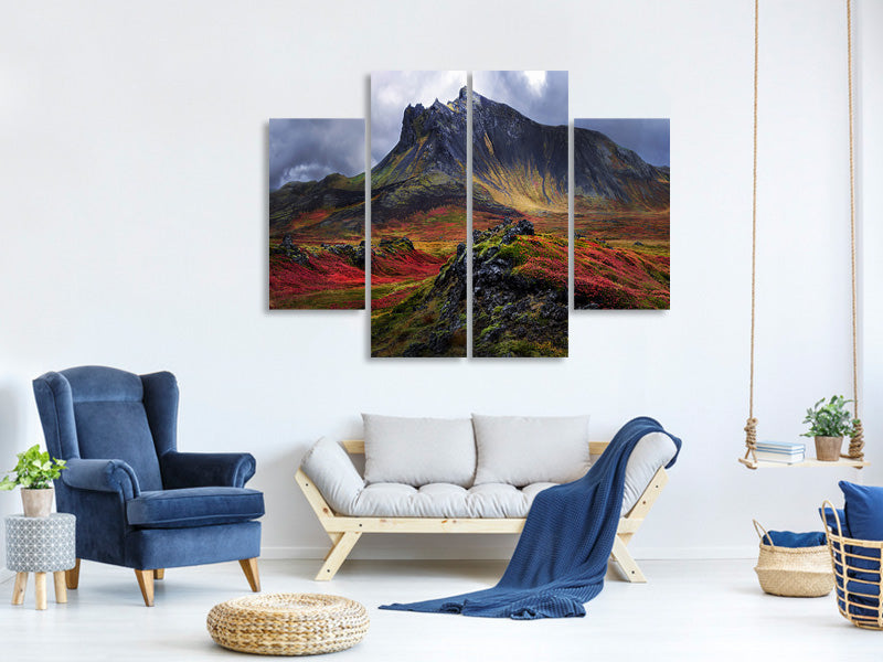4-piece-canvas-print-the-lady-of-snaefellsnes