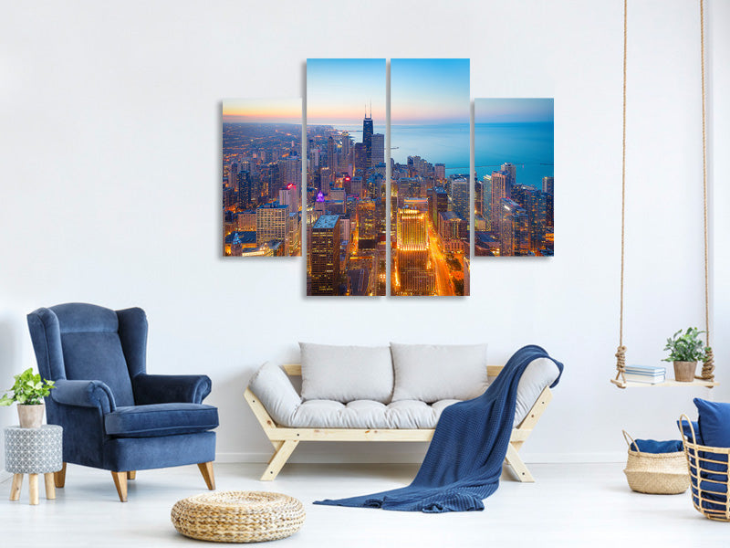 4-piece-canvas-print-the-magnificent-mile