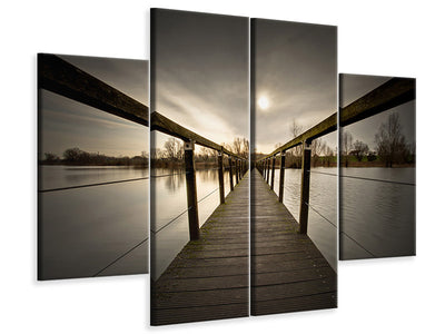 4-piece-canvas-print-the-wooden-bridge