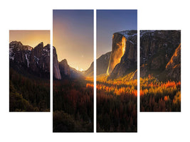 4-piece-canvas-print-yosemite-firefall