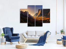 4-piece-canvas-print-yosemite-firefall