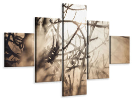 5-piece-canvas-print-branches-in-fog-light