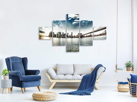 5-piece-canvas-print-brooklyn-bridge-from-the-other-side