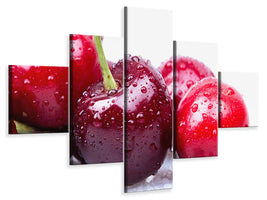 5-piece-canvas-print-cherries