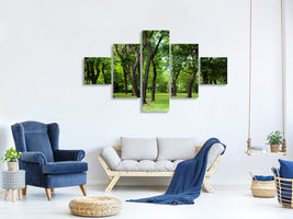 5-piece-canvas-print-cherry-garden