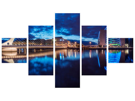 5-piece-canvas-print-dublin-samuel-beckett-bridge