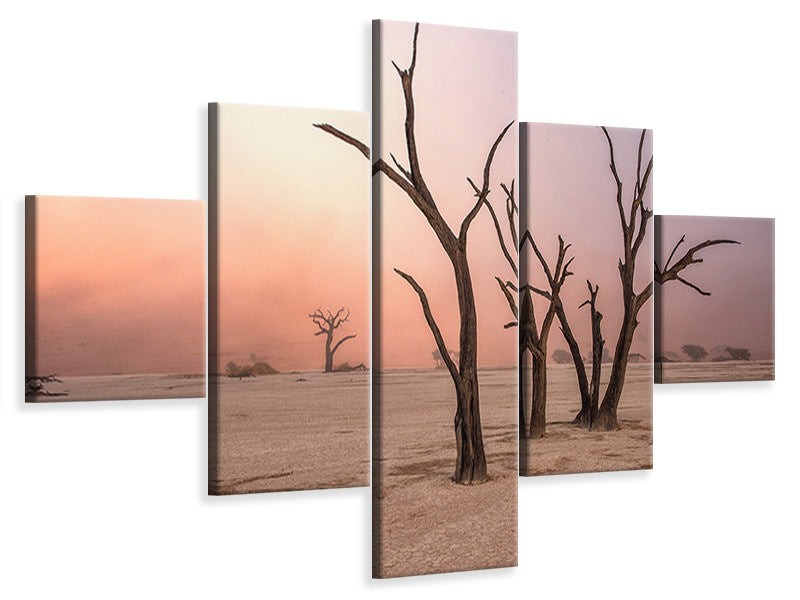 5-piece-canvas-print-fog-in-deadvlei