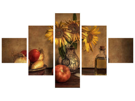 5-piece-canvas-print-girasoles-en-la-cocina