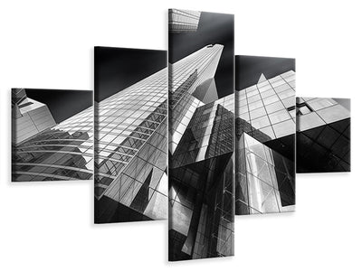 5-piece-canvas-print-glass-city