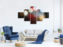 5-piece-canvas-print-illuminated-water-drops