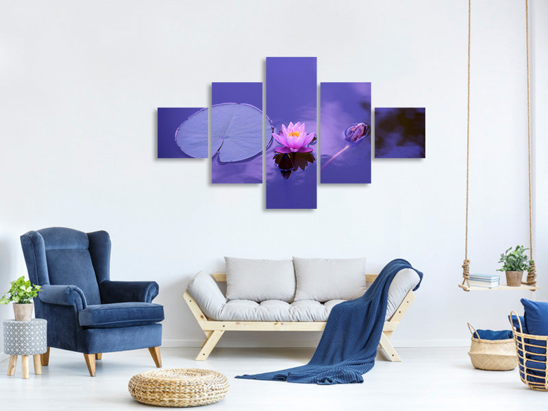 5-piece-canvas-print-lotus-flower