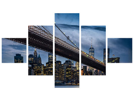 5-piece-canvas-print-manhattan-from-dumbo